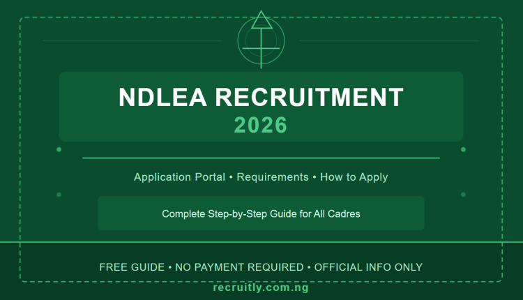 NDLEA Recruitment 2026: Application Portal, Requirements, and How to Apply (Complete Guide)