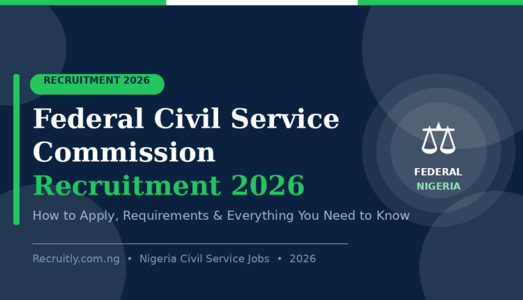 Federal Civil Service Commission Recruitment 2026: How to Apply, Requirements & Everything You Need to Know