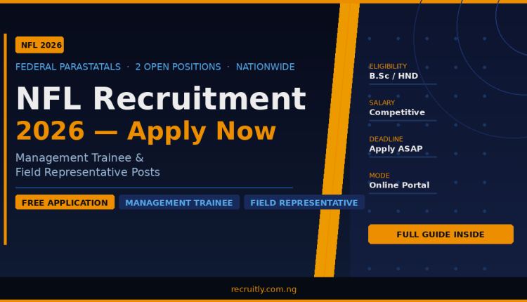 NFL Recruitment 2026 — Management Trainee and Field Representative Posts: Complete Guide to Apply, Eligibility, Salary and Selection Process