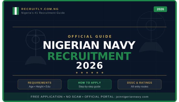 Nigerian Navy Recruitment 2026: Requirements, How to Apply & What to Expect