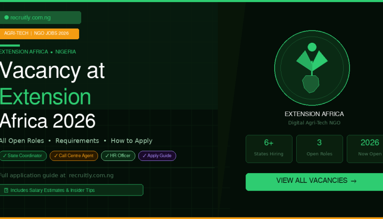 Vacancy at Extension Africa 2026 – All Open Roles, Requirements & How to Apply Successfully